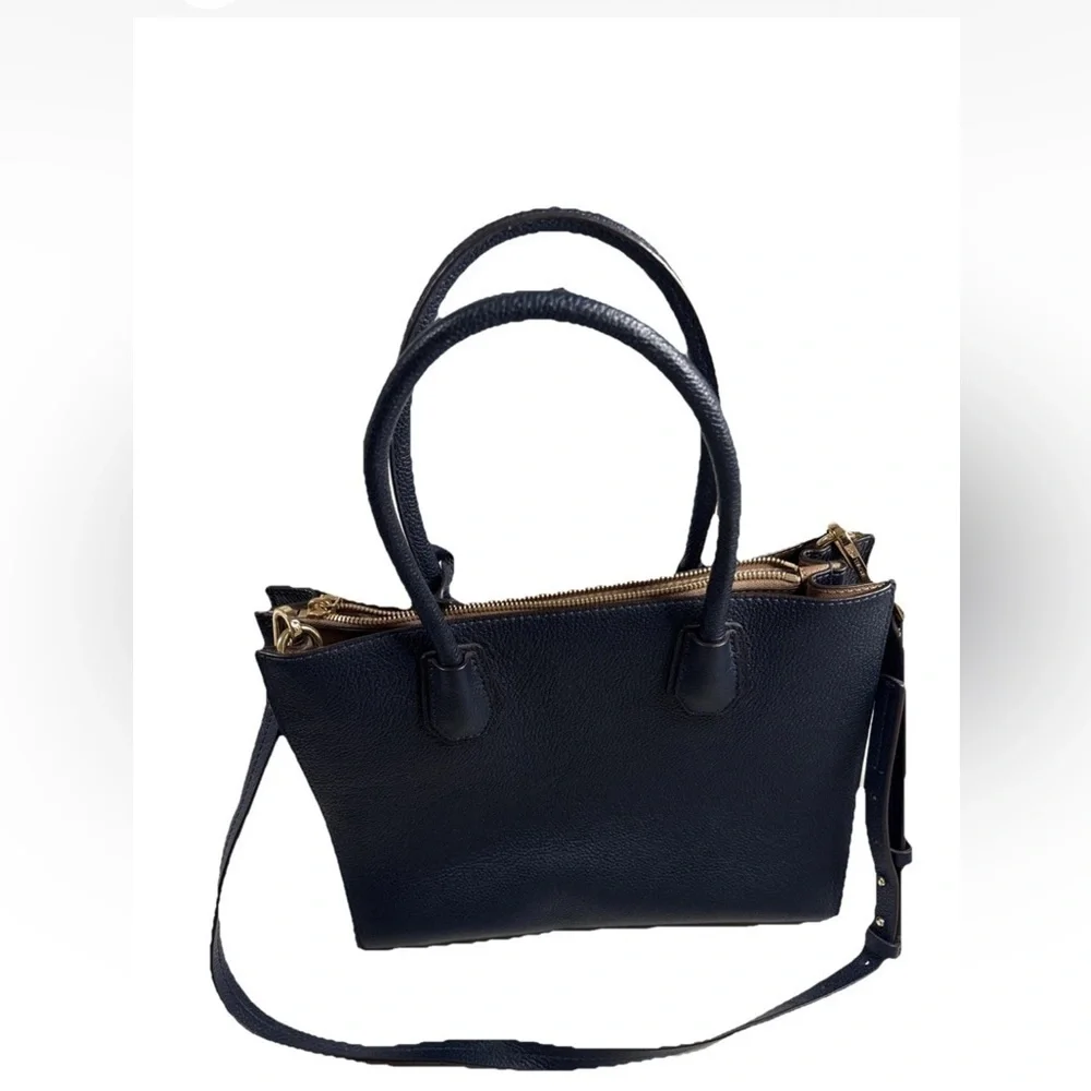 Michael Kors Blue Satchel Bag Structured Design - Picture 4 of 7